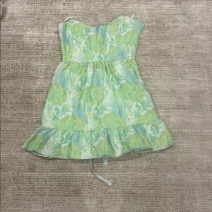 Floral Strapless Dress